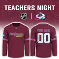 Personalized Colorado Avalanche x Teacher Appreciation Jersey Colorado Avalanche Apparel Fan Gear - Gearneko