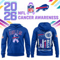 Buffalo Bills X Cancer Awareness Day Hoodie Buffalo Bills Merch Football Fans Presents - Gearneko