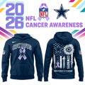 Dallas Cowboys X Cancer Awareness Day Hoodie Dallas Cowboys Outfits Football Fans Gifts - Gearneko