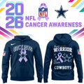 Dallas Cowboys X Cancer Awareness Day Hoodie Dallas Cowboys Outfits For Football Enthusiasts - Gearneko
