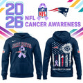New England Patriots X Cancer Awareness Day Hoodie New England Patriots Apparel Football Fans Gifts - Gearneko