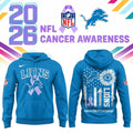 Detroit Patriots X Cancer Awareness Day Hoodie Detroit Patriots Merch Gifts For Football Lovers - Gearneko