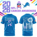 Detroit Patriots X Cancer Awareness Day T-shirt Detroit Patriots Merch Gifts For Football Lovers - Gearneko