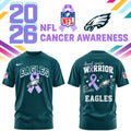 Philadelphia Eagles X Cancer Awareness Day T-shirt Philadelphia Eagles Clothes Sports Lover Gifts - Gearneko