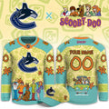 Custom Vancouver Canucks Scooby Doo Night Hockey Jersey Vancouver Canucks Merch Best Fan Gifts - Gearneko