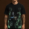 Marvel Merch Tee Doctor Doom Flame T-Shirt Marvel Clothing Presents For Superhero Lovers - Gearneko