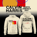 Calvin Harris Merch North America 2027 Tour Signed Hoodie Calvin Harris Hooded Sweatshirt - Gearneko