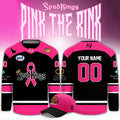 Personalized Idaho Falls Spud Kings Pink The Rink Jersey Idaho Falls Spud Kings Apparel Hockey Lover Gifts - Gearneko