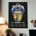 Zach Bryan The YM And ODO Tour 2027 Schedule Poster Zach Bryan Merch Gifts For Fans - Gearneko