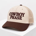 Cowboy Phase Trucker Hat Stephanie Quayle Track Script Cap Presents For Music Lovers - Gearneko