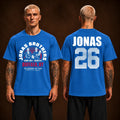 Jonas Brothers Merch Tee Burning Up All Over Again Buffalo NY City T-Shirt Jonatics Gifts - Gearneko