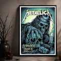 Metallica Sphere Las Vegas Event Poster Metallica Merch Best Gifts For Music Lovers - Gearneko