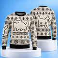 Cat Craving Ibuprofen Christmas Ugly Sweater Funny Christmas Apparel Xmas Gifts - Gearneko