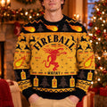 Fireball Red Hot Whisky Christmas Ugly Sweater Christmas Apparel Gifts For Xmas - Gearneko