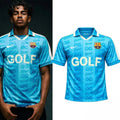 FC Barcelona X Tyler The Creator GOLF WANG V-Neck Shirt FC Barcelona Clothing - Gearneko