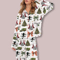 Christmas You Serious Clark Silky Satin Pajama Set Xmas Clothing Gifts For Girlfriend - Gearneko