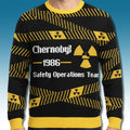 Chernobyl 1986 Safety Operations Team Ugly Christmas Sweater Chernobyl Clothing Gift Ideas - Gearneko