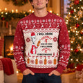 Dr Seuss Grinch I Will Drink Fireball Here Or There Ugly Sweater Christmas Apparel Xmas Gifts For Brother - Gearneko