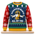 Jesus Disappointments All Of You Christmas 2026 Ugly Sweater Funny Christian Apparel Xmas Gift Idea - Gearneko
