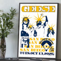 Geese Band San Diego CA Event Poster Geese Concert Poster Unique Gifts For Fans - Gearneko