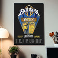 Zach Bryan The YM And ODO Tour 2027 Schedule Home Decor Poster Zach Bryan Concert Posters - Gearneko