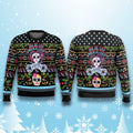 Day Of The Dead Skull Christmas Ugly Sweater Christmas Apparel Xmas Gift Ideas - Gearneko