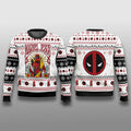 Deadpool Marvel Jesus Ugly Christmas Sweater Xmas Gifts For Deadpool Lovers - Gearneko