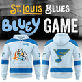 St Louis Blues x Bluey Game Hoodie St Louis Blues Apparel Gifts For Hockey Lovers - Gearneko