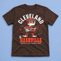 Cleveland Browns Merch Cleveland To Nashville From The City Of Rock To The Heart Of Country Shirt - Gearneko