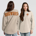 Milwaukee Brewers Merch Spirit Fall Fall Leaves Long Sleeve Shirt Milwaukee Brewers Clothing - Gearneko