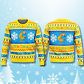 CatDog Yellow Ugly Christmas Sweater Christmas Clothing Xmas Gifts For Boyfriend - Gearneko
