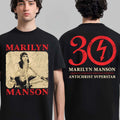 Marilyn Manson Shirt Antichrist Superstar 30th Anniversary 2026 Sepia Photo Eating Noodle Shirt - Gearneko