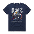 Milwaukee Brewers Merch Homage Americas Pastime Tri Blend T-Shirt Gifts For Brew Crew - Gearneko