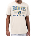 Milwaukee Brewers Merch Starter Cream Established Logo T-Shirt Best Gifts For Baseball Fans - Gearneko
