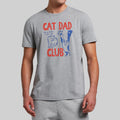 Cat Dad Club T-Shirt Funny Cat Graphic Tee Gifts For Pet Lovers - Gearneko