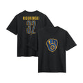 Milwaukee Brewers Jacob Misiorowski Metallic Mascot Shirt Milwaukee Brewers Clothing - Gearneko