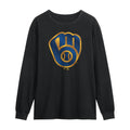 Milwaukee Brewers Merch Metallic Mascot Long Sleeve Shirt Best Milwaukee Brewers Apparel - Gearneko