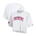 Milwaukee Brewers Merch Champion Americana Cropped Shirt Gifts For Brew Crew - Gearneko