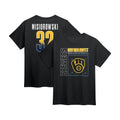 Milwaukee Brewers Merch Jacob Misiorowski Black Home Field Pop Shirt Presents For Fans - Gearneko