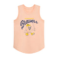 Milwaukee Brewers Merch Soft As A Grape Orange Game Day Tank Top Best Milwaukee Brewers Clothing - Gearneko