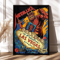 Metallica Life Burns Faster 2026 Las Vegas Poster Metallica Concert Poster Home Decor Ideas - Gearneko