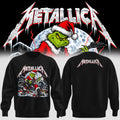 Metallica X Grinch Merch Christmas 2026 Holiday Gift Sweatshirt Metallica Clothing Rock Fans Presents - Gearneko