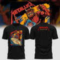 Metallica Merch Life Burns Faster 2026 Tour T-shirt Metallica Outfits Gifts For Rock Enthusiasts - Gearneko