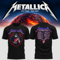 Metallica Merch Life Burns Faster 2026 Tour T-shirt Metallica Outfits Perfect Met Club Presents - Gearneko