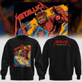 Metallica Merch Life Burns Faster 2026 Tour Sweatshirt Metallica Clothing Gift Music Lovers - Gearneko