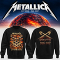 Metallica Merch Life Burns Faster 2026 Tour Sweatshirt Metallica Outfits Met Club Presents - Gearneko