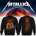 Metallica Merch Life Burns Faster 2026 Tour Sweatshirt Metallica Outfits Best Gifts For Fans - Gearneko