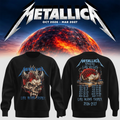 Metallica Merch Life Burns Faster 2026 Tour Sweatshirt Metallica Outfits Unique Gifts For Fans - Gearneko