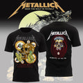 Metallica X Halloween Merch Life Burns Faster 2026 Tour T-shirt Metallica Clothes Music Fan Gifts - Gearneko