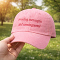 Avoiding Meningitis And Meningeneral Hat Gen Z Meme Baseball Cap Gifts For Besties - Gearneko